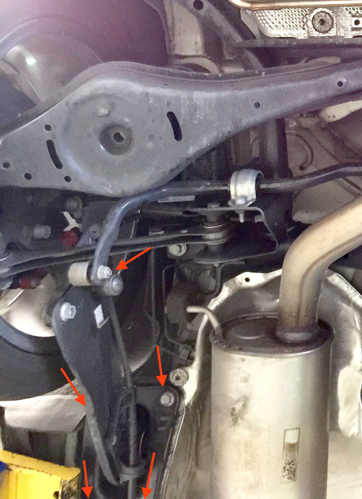 GTI/golf Rear suspension creaking/rattling?